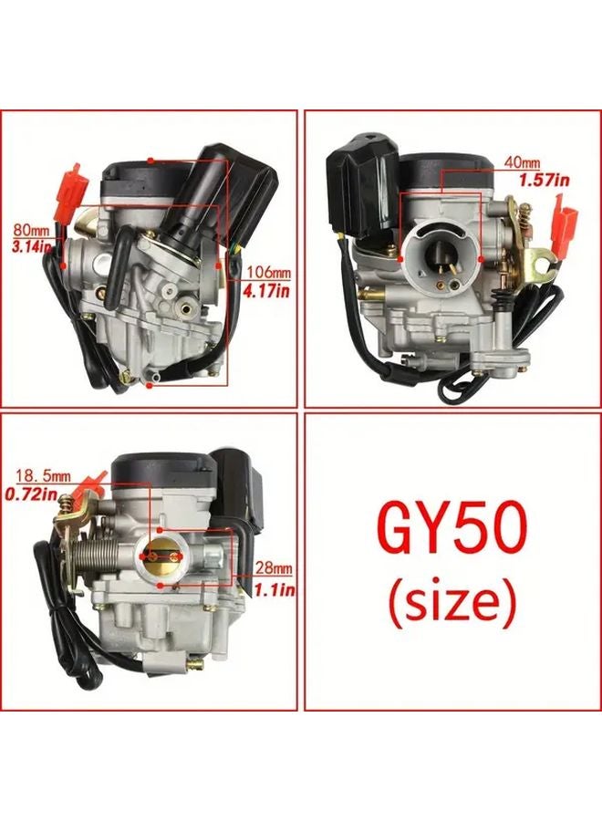 GY6 Aluminum Alloy Carburetor for 50 90cc Scooters Mopeds ATVs Compatible with Kymco Agility Manco Hornet - Image 2
